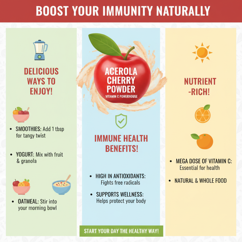 Benefits of Acerola Powder for Immune Health and Natural Vitamin C Boost