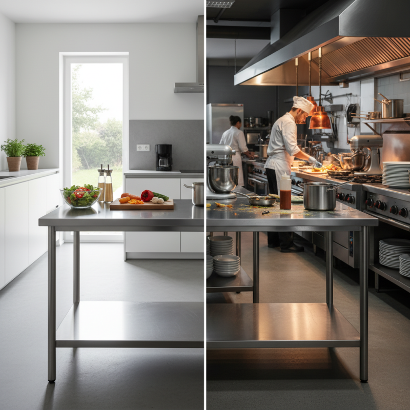 Top Benefits of Using a Stainless Steel Table for Your Home and Business