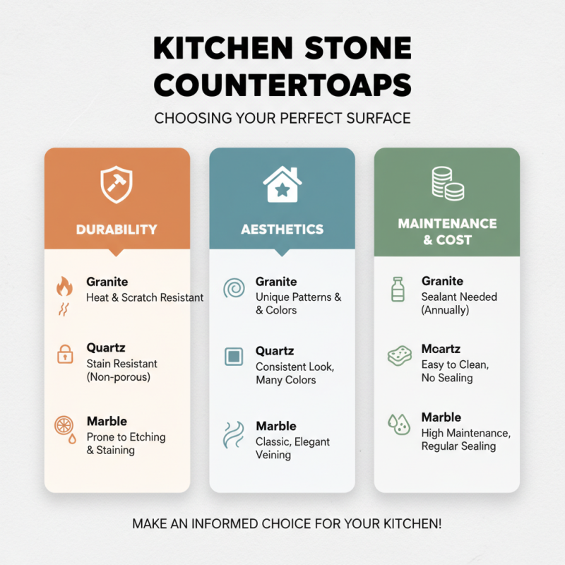 How to Choose the Best Stone Top Counter for Your Kitchen Renovation