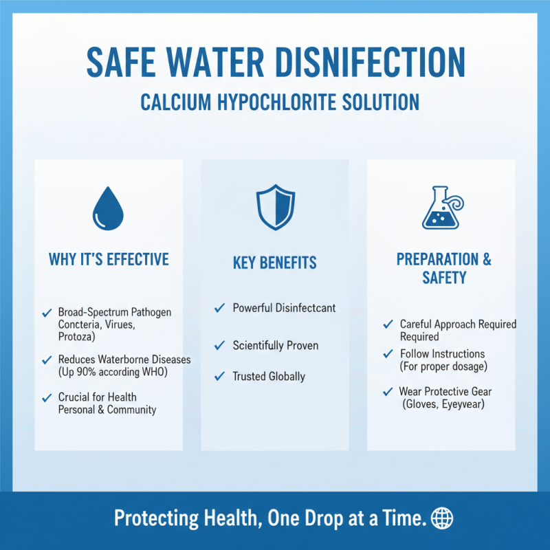 2025 How to Use Cal Hypochlorite for Safe Water Disinfection