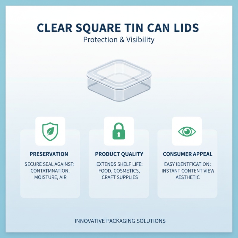 How to Choose the Best Clear Square Tin Can Lid for Your Needs
