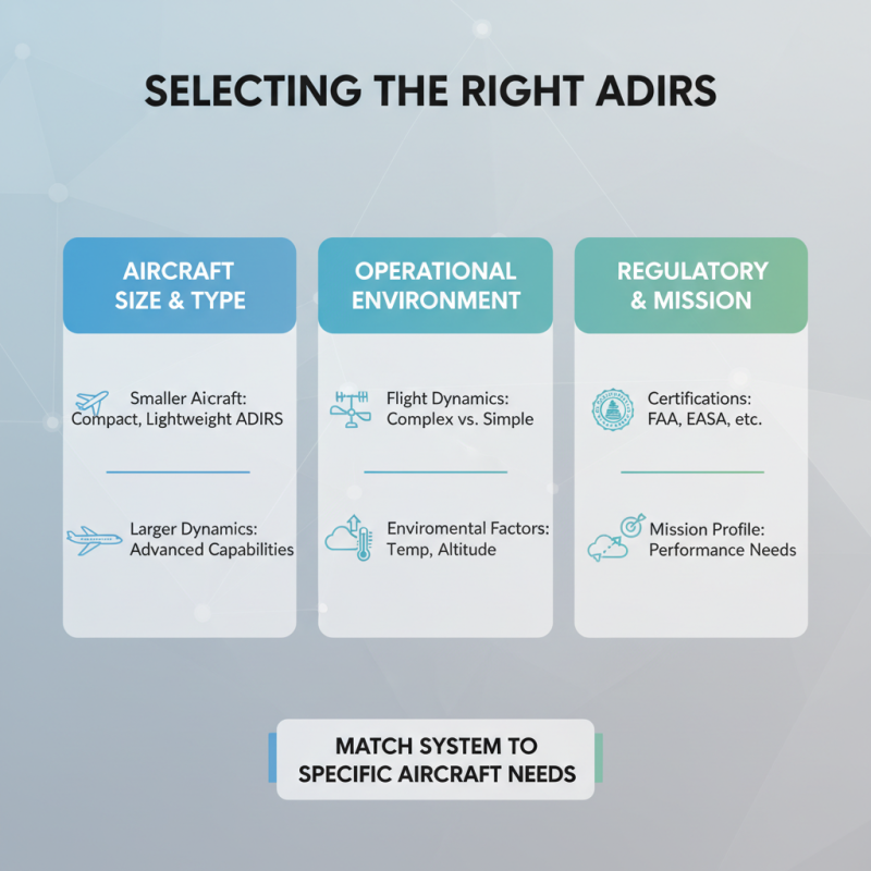 How to Select the Right Air Data Inertial Reference System for Your Aircraft