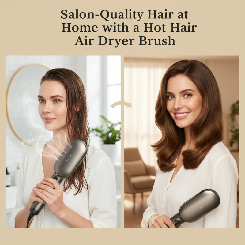 How to Get Salon Quality Hair with a Hot Hair Air Dryer Brush at Home
