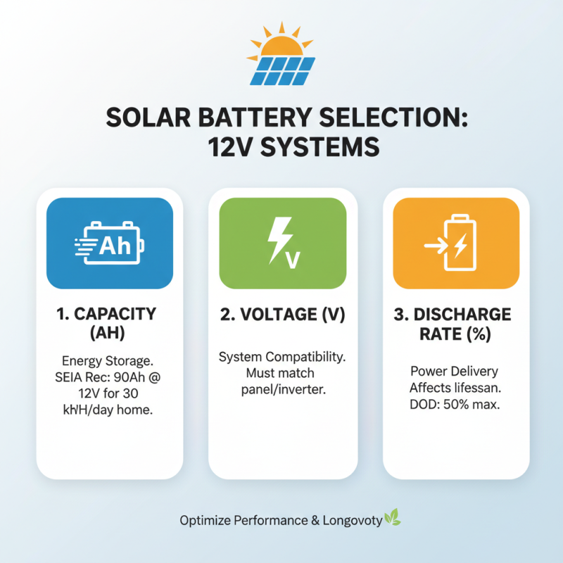 Top 10 Tips for Choosing the Best 12V Battery for Solar Panel Systems