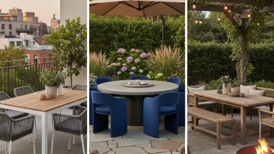 2025 Top Outdoor Dining Set Trends: Stylish Options for Every Space