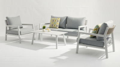 Outdoor aluminum rope Campion 4pcs set sofa set combines modern design-AD565007-2