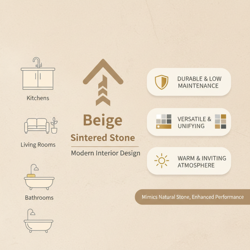 Top Benefits and Uses of Beige Sintered Stone for Modern Interiors
