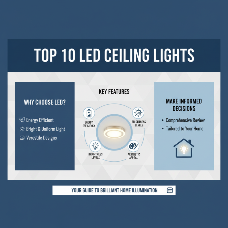 10 Best LED Ceiling Lights for Brightening Up Any Room in Your Home