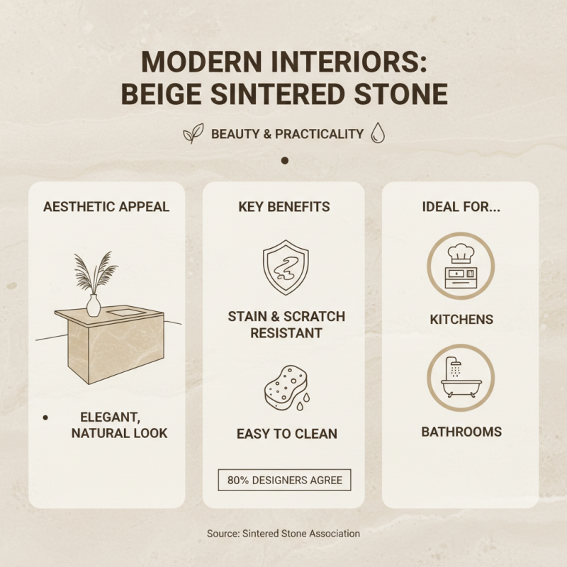 Top Benefits and Uses of Beige Sintered Stone for Modern Interiors