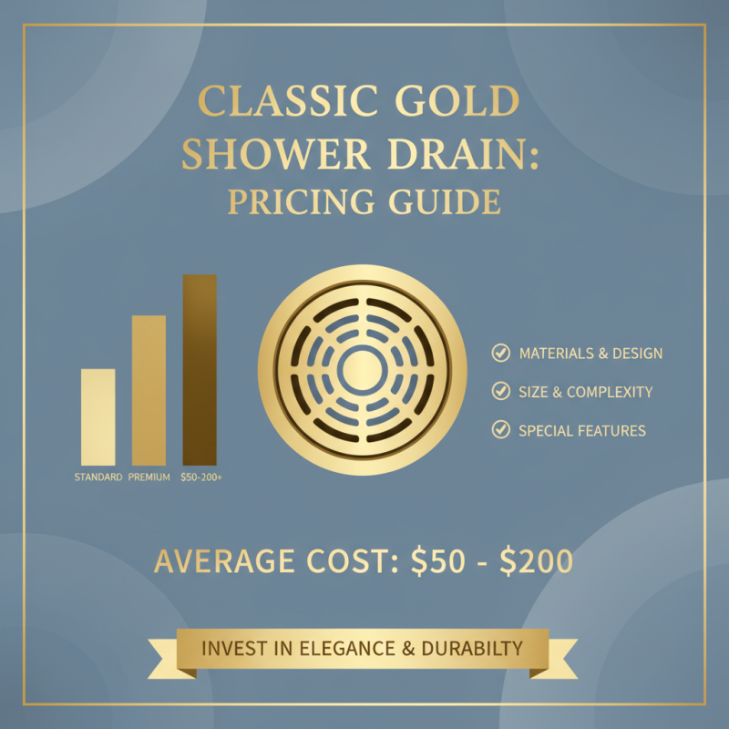 How to Choose the Best Classic Gold Shower Floor Drain for Your Bathroom