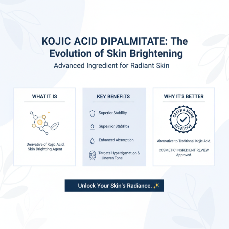What is Kojic Acid Dipalmitate Benefits Uses and Safety in Cosmetics
