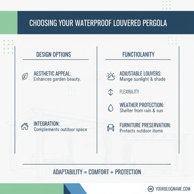 How to Choose the Best Waterproof Louvered Pergola for Your Outdoor Space