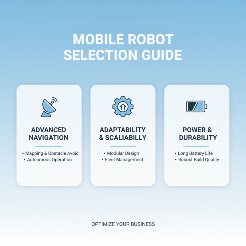 How to Choose the Best Mobile Robot for Your Business Needs