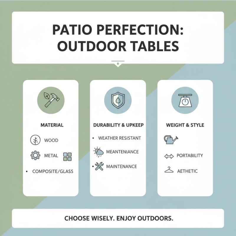 10 Best Outdoor Tables for Your Perfect Patio Setup