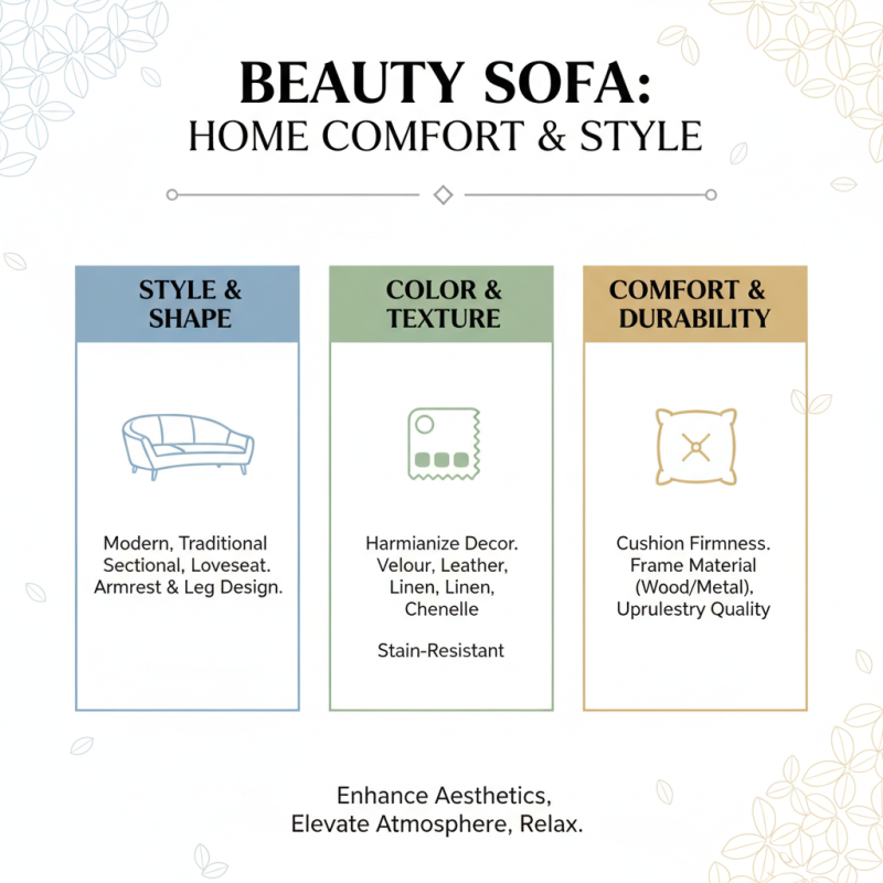 Why Choosing the Right Beauty Sofa Can Enhance Your Home Decor and Comfort