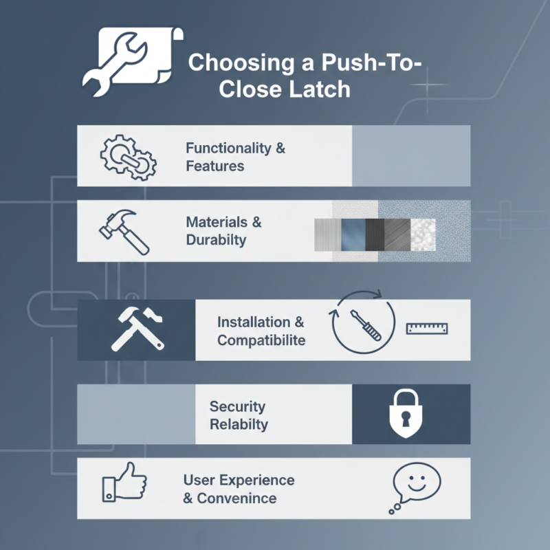 Top 5 Tips for Choosing the Perfect Push To Close Latch for Your Project