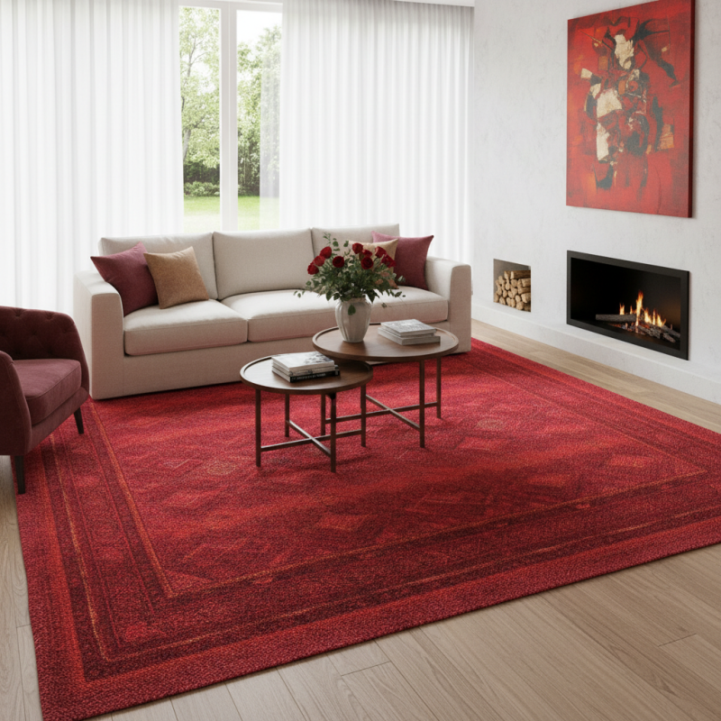 Top 10 Red Living Room Rugs to Brighten Your Space and Enhance Comfort