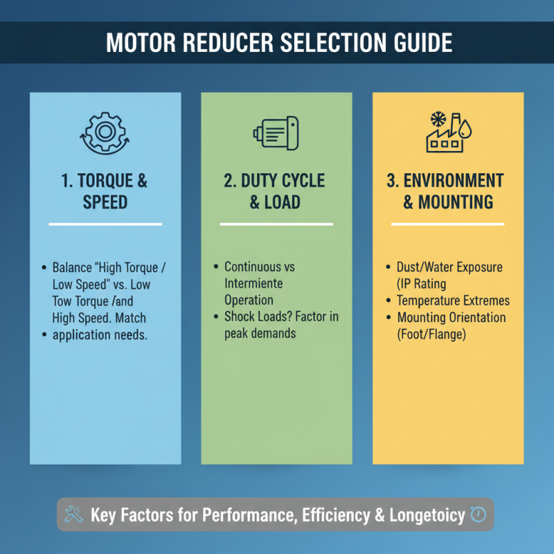 How to Choose the Right Motor Reducer for Your Project Needs