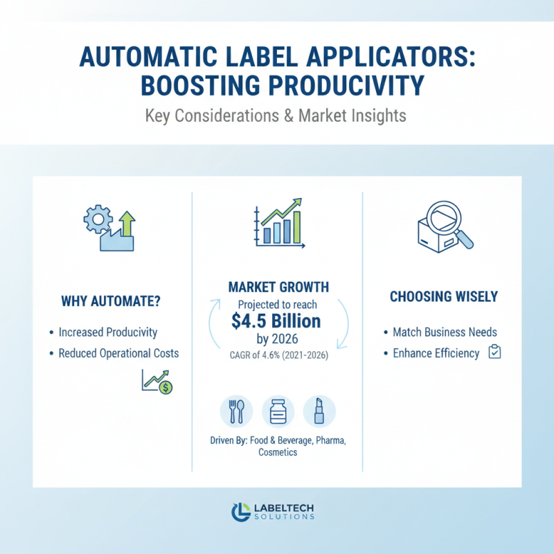 How to Choose the Best Automatic Label Applicators for Your Business Needs