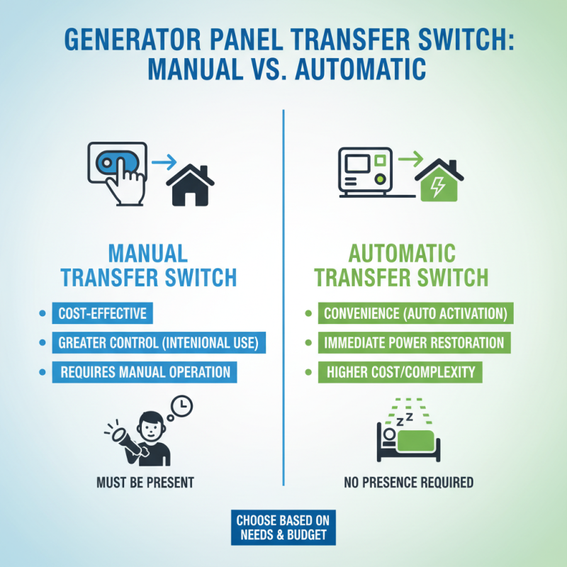 How to Choose a Generator Panel Transfer Switch for Your Home Needs