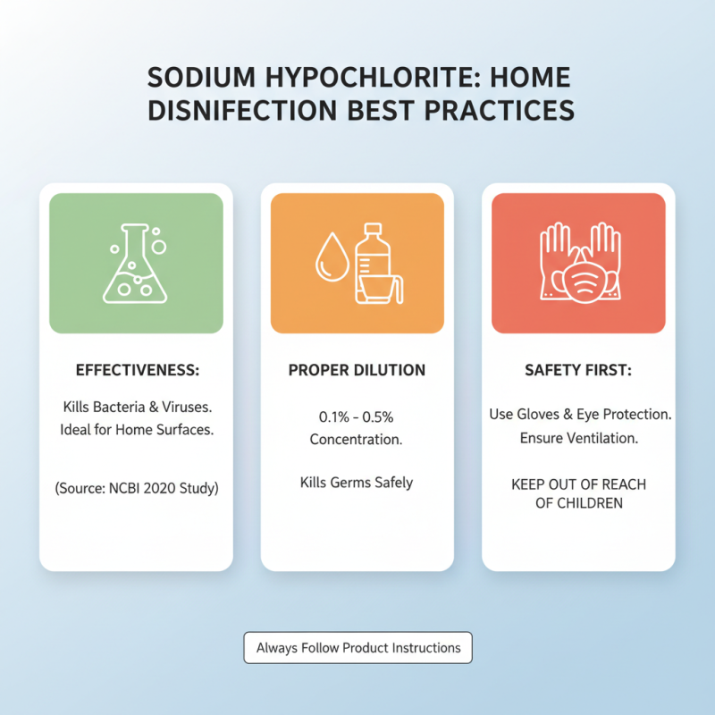How to Effectively Use Sodium Hypochlorite Cleaner for Home Cleaning