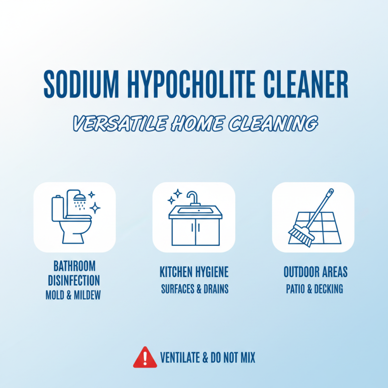 How to Effectively Use Sodium Hypochlorite Cleaner for Home Cleaning