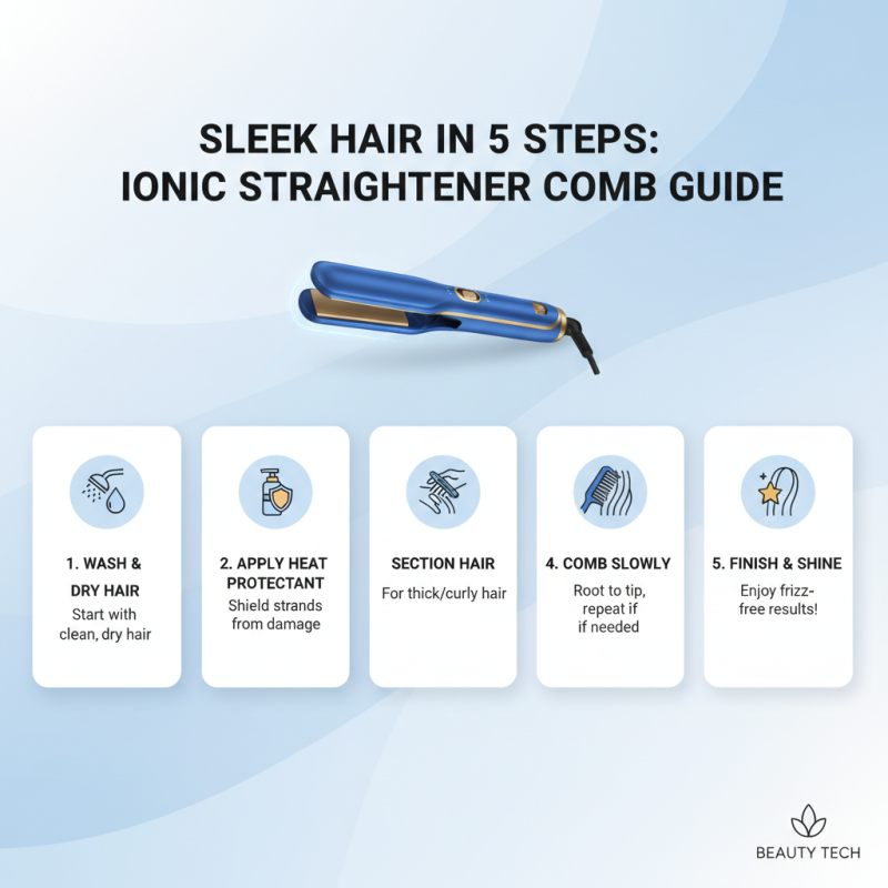 How to Use Ionic Hair Straightener Comb for Perfectly Sleek Hair Every Time