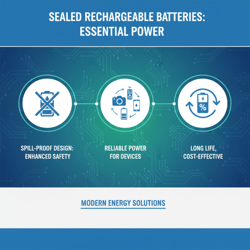 Top Benefits of Sealed Rechargeable Batteries for Everyday Use
