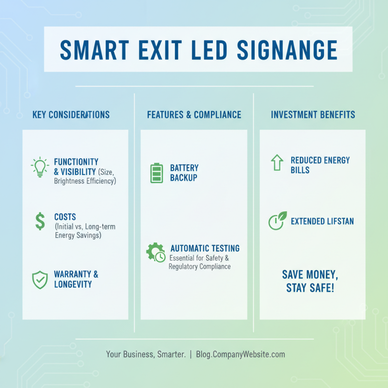 10 Essential Tips for Choosing the Best Exit LED Signage for Your Business
