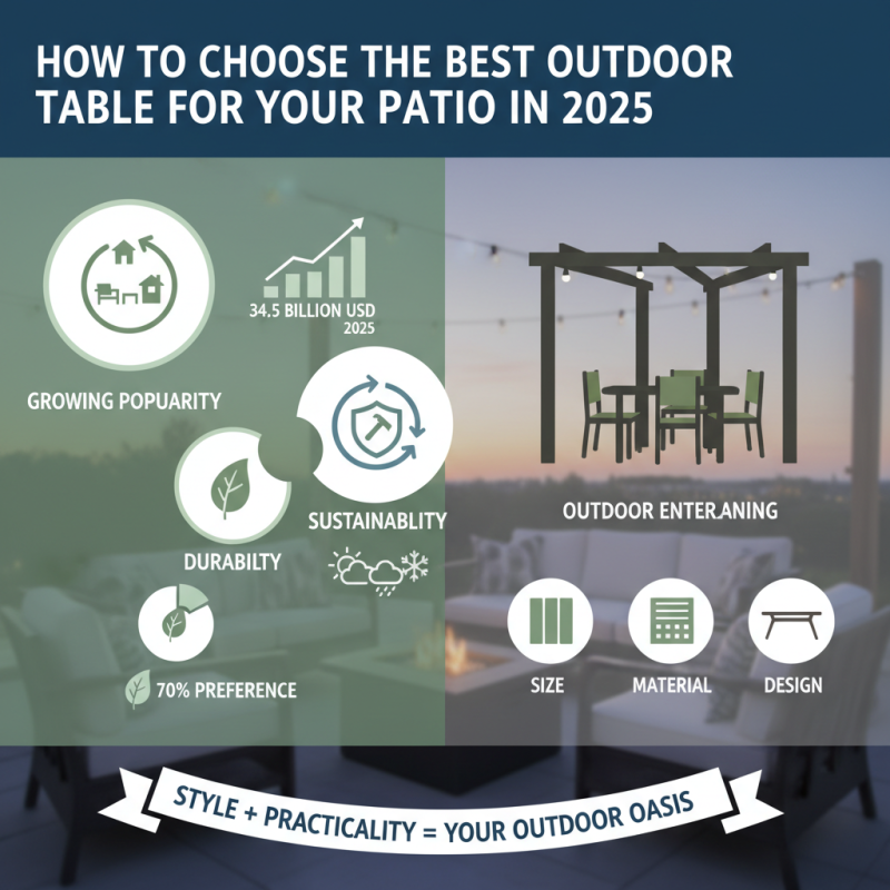 How to Choose the Best Outdoor Table for Your Patio in 2025