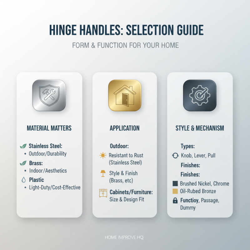Top Reasons Why Hinge Handles Are Essential for Your Home Improvement Projects