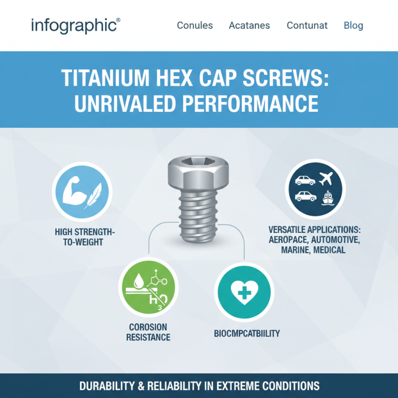 Top 10 Tips for Choosing the Right Titanium Hex Cap Screw for Your Projects