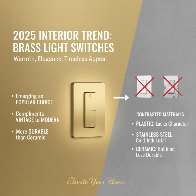 Top Brass Light Switches for Stylish Interiors in 2025