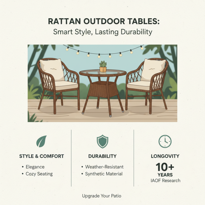Why You Should Choose a Rattan Outdoor Table for Your Patio Decor