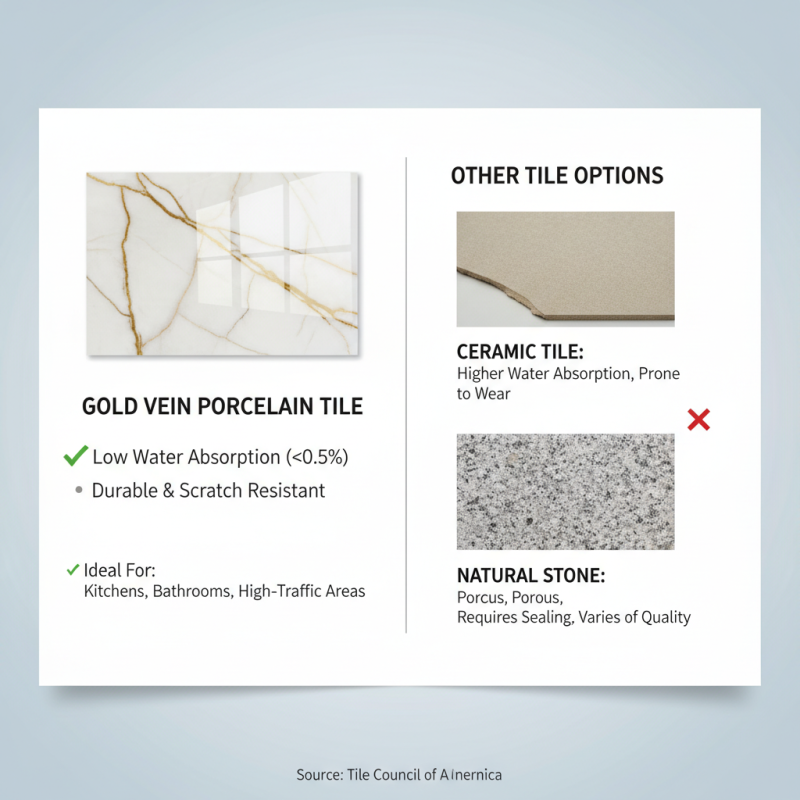 What is Gold Vein Porcelain Tile? Features, Benefits, and Uses Explained