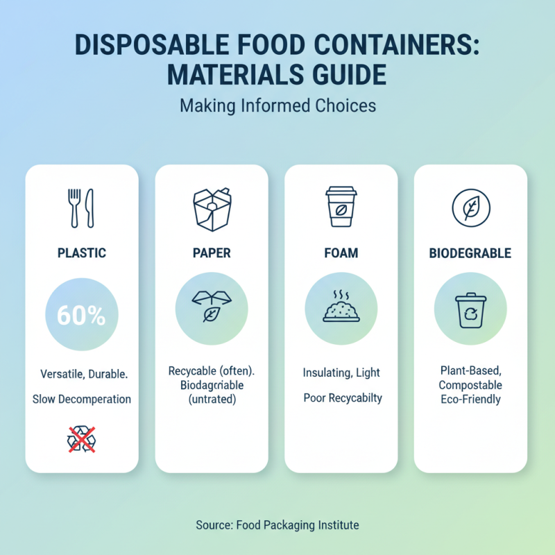 How to Choose the Best Disposable Food Container for Your Needs
