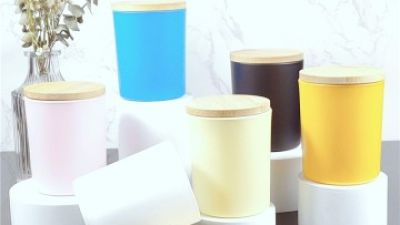 Black transparent with wooden cover scented candle glass cup clear frosted decoration for scented candle (2).jpg