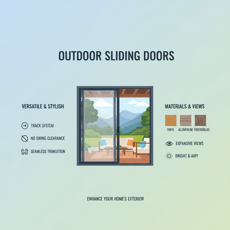 What Are Outdoor Sliding Doors? Benefits, Types, and Installation Guide