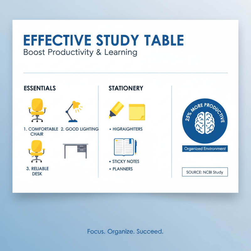 How to Create an Effective Study Table for Better Learning and Productivity