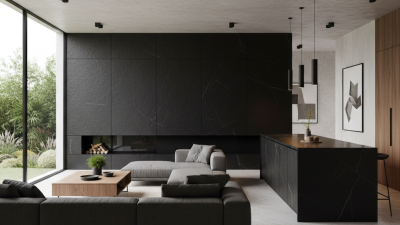 Como escolher a melhor pedra sinterizada preta para o design da sua casa