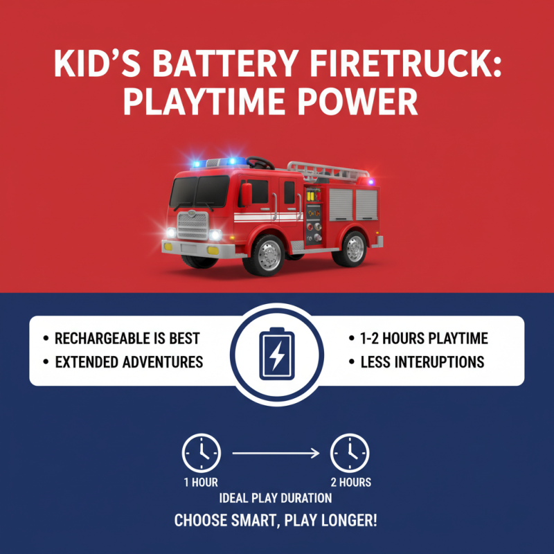 How to Choose the Best Battery Powered Fire Truck for Kids Playtime
