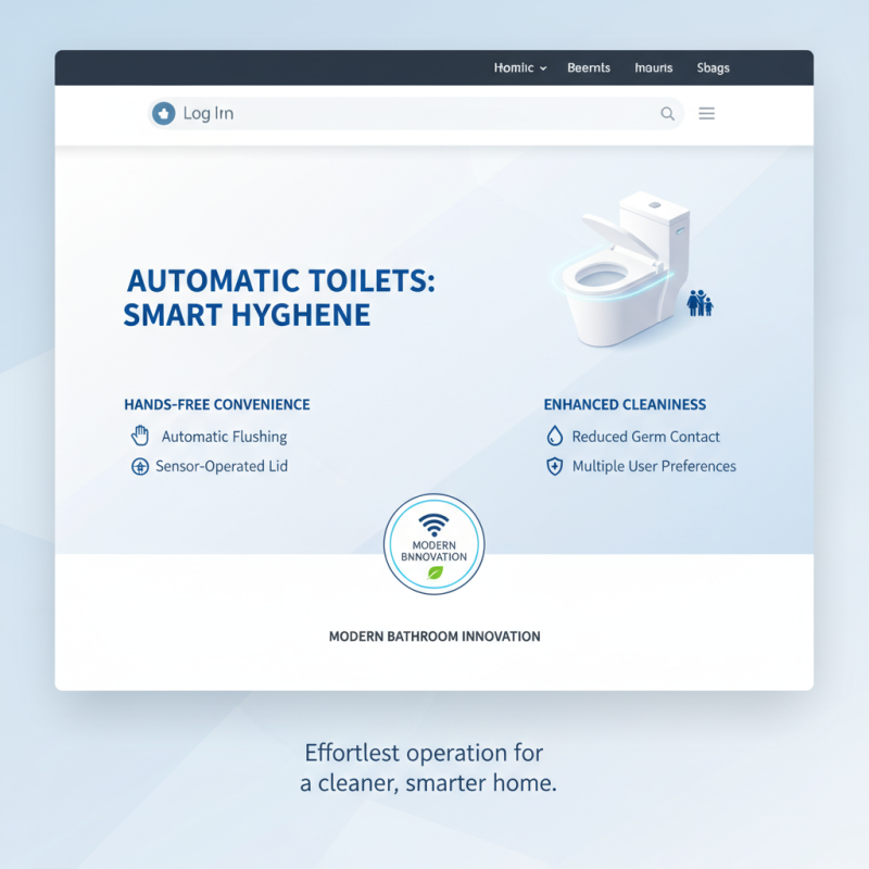 Top 10 Benefits of Using an Automatic Toilet for Your Bathroom Upgrade