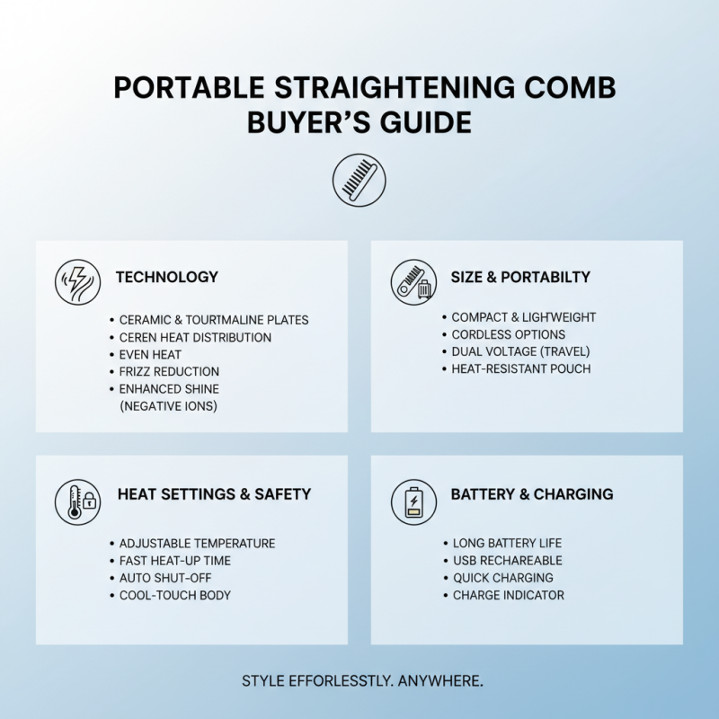 Top 10 Portable Straightening Combs for Effortless Hair Styling