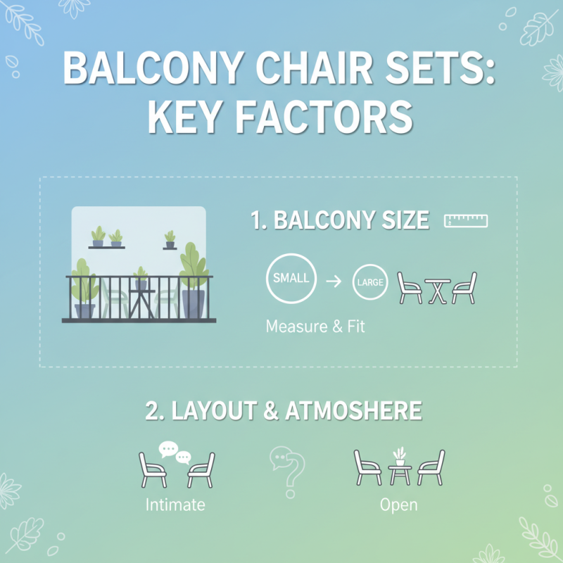 How to Choose the Best Balcony Chair Set for Your Outdoor Space