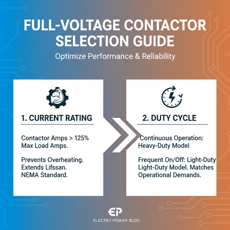 How to Choose the Right Full Voltage Contactor for Your Electrical Needs
