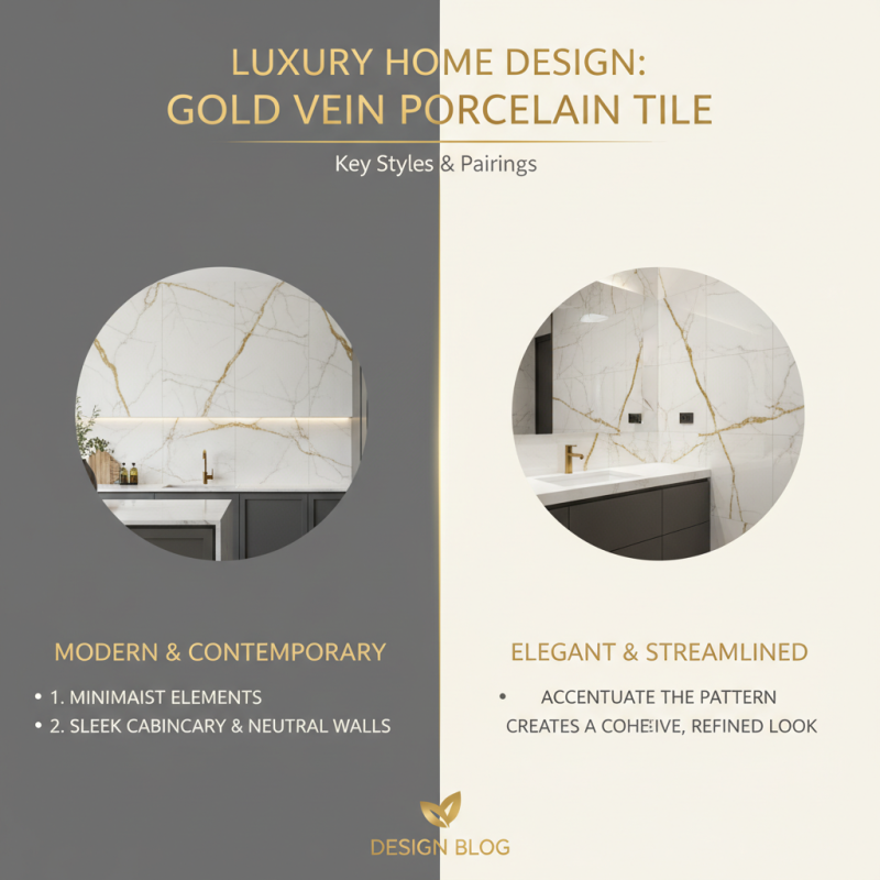 Top 10 Tips for Choosing Gold Vein Porcelain Tile for Your Home Design