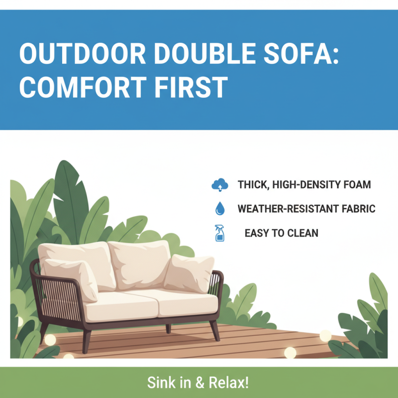 How to Choose the Best Outdoor Double Sofa for Your Patio or Garden
