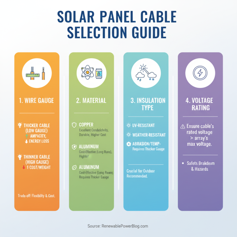 How to Choose the Right Solar Panel Cable for Your Installation