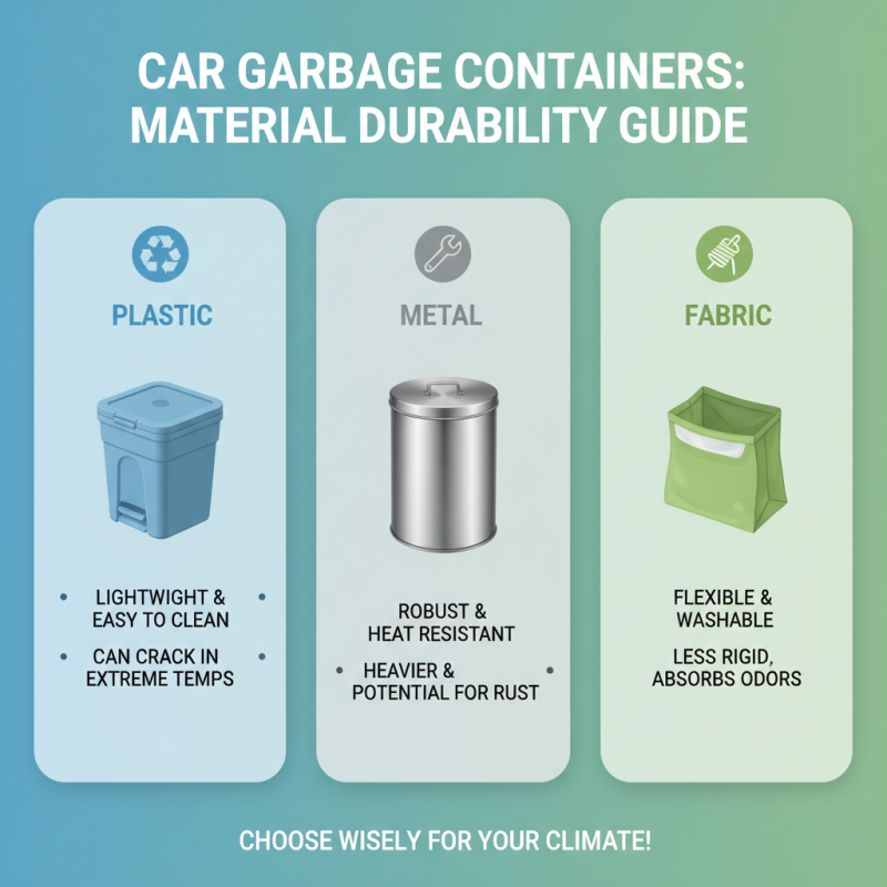 2025 How to Choose the Best Garbage Container for Your Car