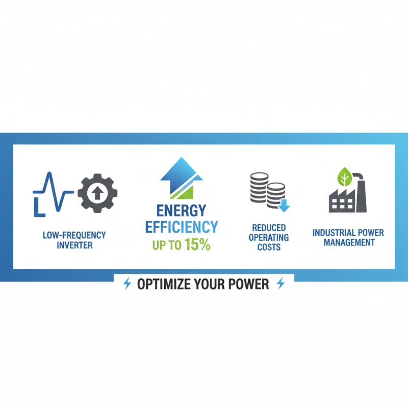 Why Low Frequency Inverters Are Essential for Efficient Power Management